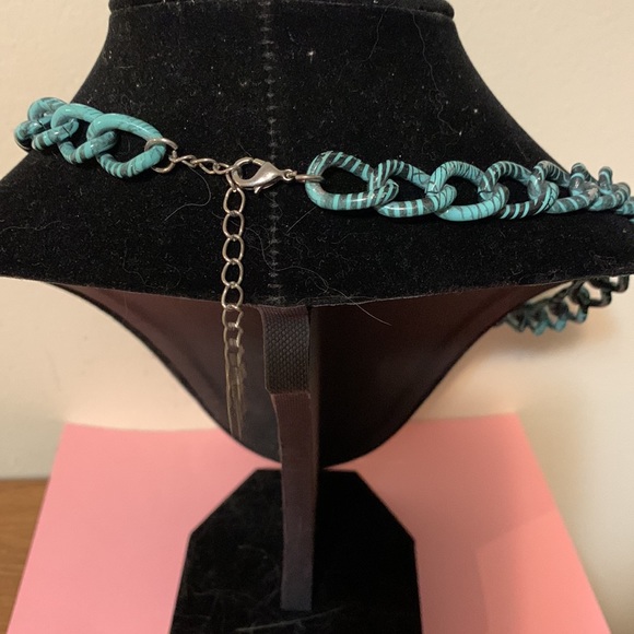 Beautiful teal blue necklace 18 1/2” - Picture 5 of 5